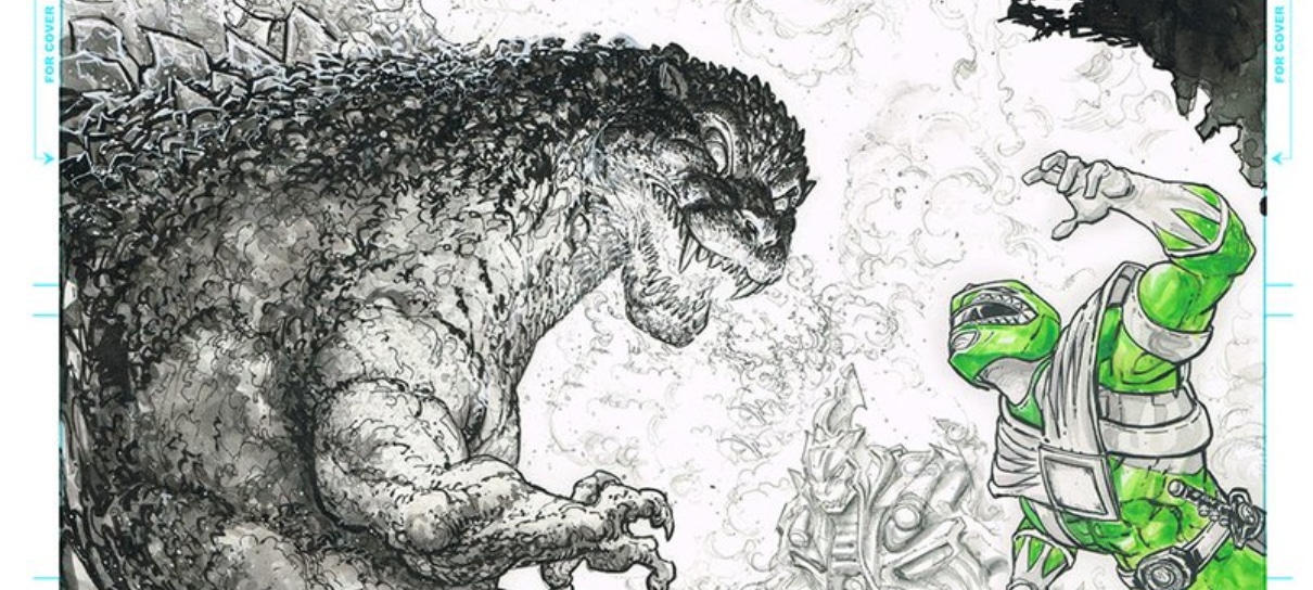 Crossover entre Godzilla vs Power Rangers nas HQs ganha trailer