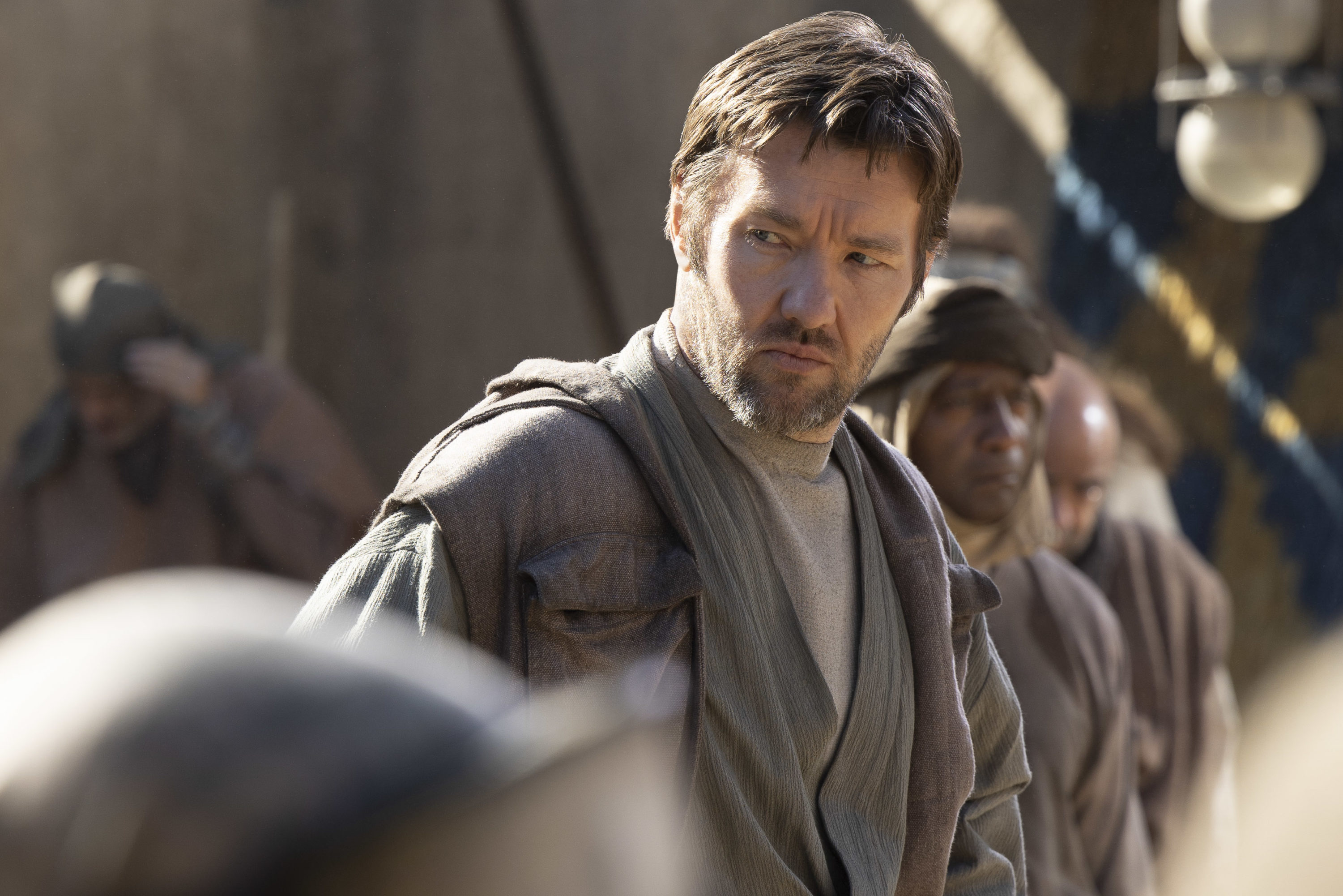 Owen Lars (Joel Edgerton) in Lucasfilm's OBI-WAN KENOBI, exclusively on Disney+. © 2022 Lucasfilm Ltd. &amp; ™. All Rights Reserved.