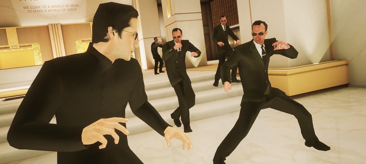 Jogador recria cena de Matrix Reloaded com clones do Agente Smith em Sifu