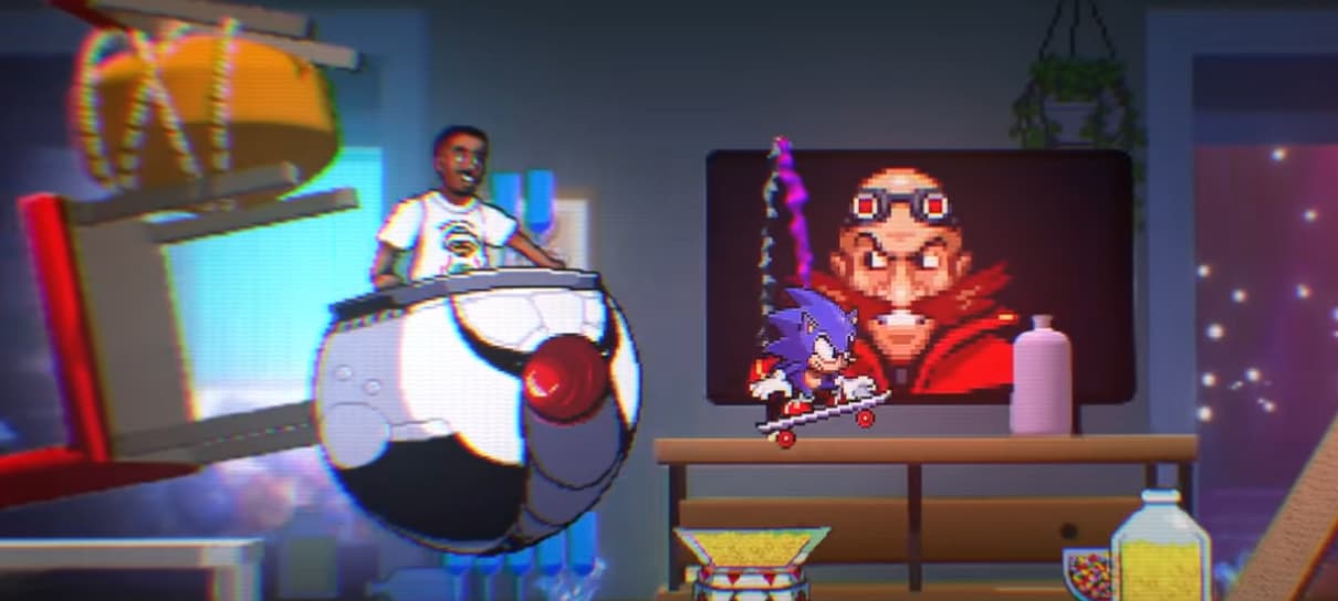 Kid Cudi conhece Sonic no clipe de “Stars In The Sky”, a música tema do novo filme