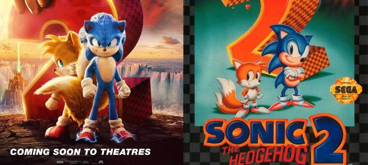 Sonic 2: pôster foi inspirado por capa do jogo