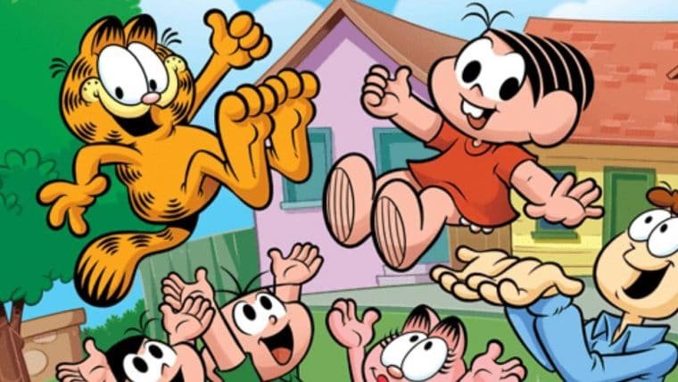 Crossover entre Turma da Mônica e Garfield nas HQs ganha primeiras imagens