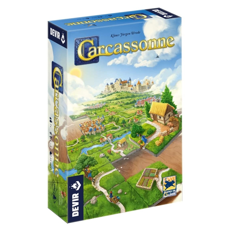 Carcassonne edição básica é um dos jogos de tabuleiro fundamentais do NerdBunker