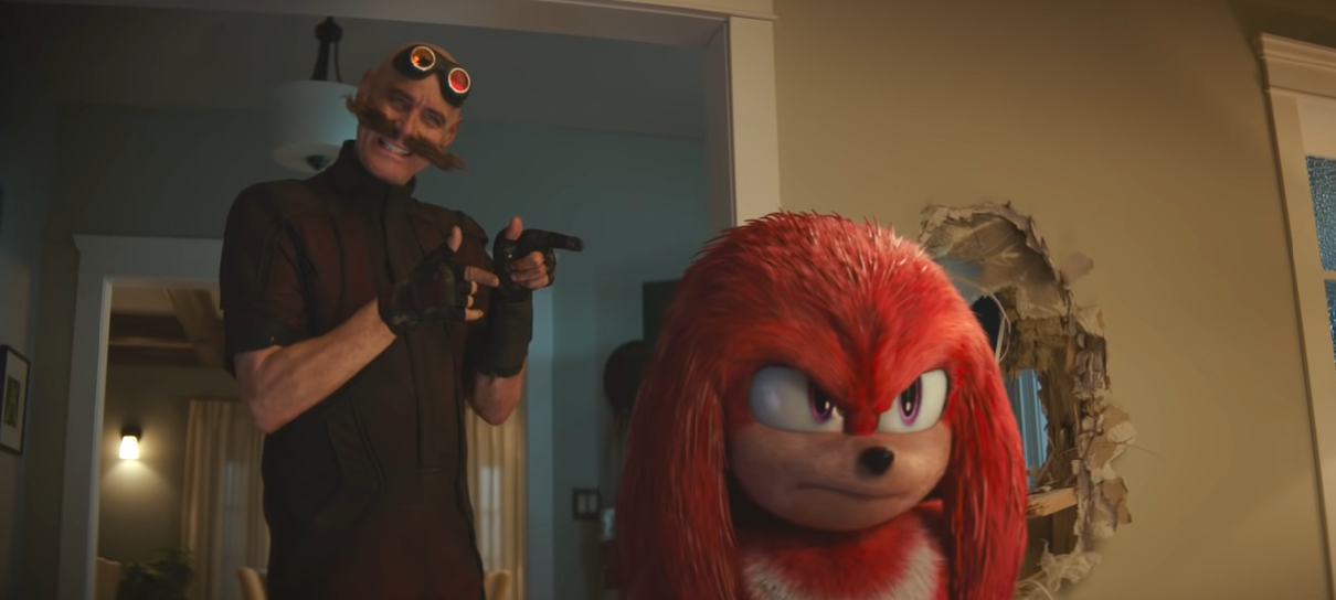 Sonic 2: Robotnik e Knuckles viram Dick Vigarista e Muttley em arte