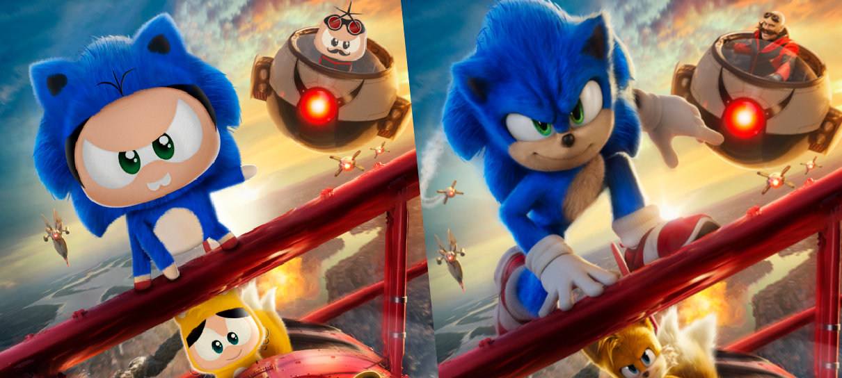 Sonic 2  personagens são destaque em novos pôsteres oficiais do filme