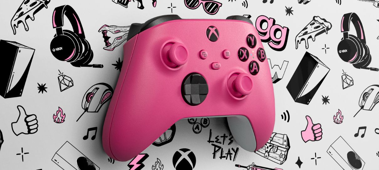 Controle de Xbox ganha nova versão na cor rosa