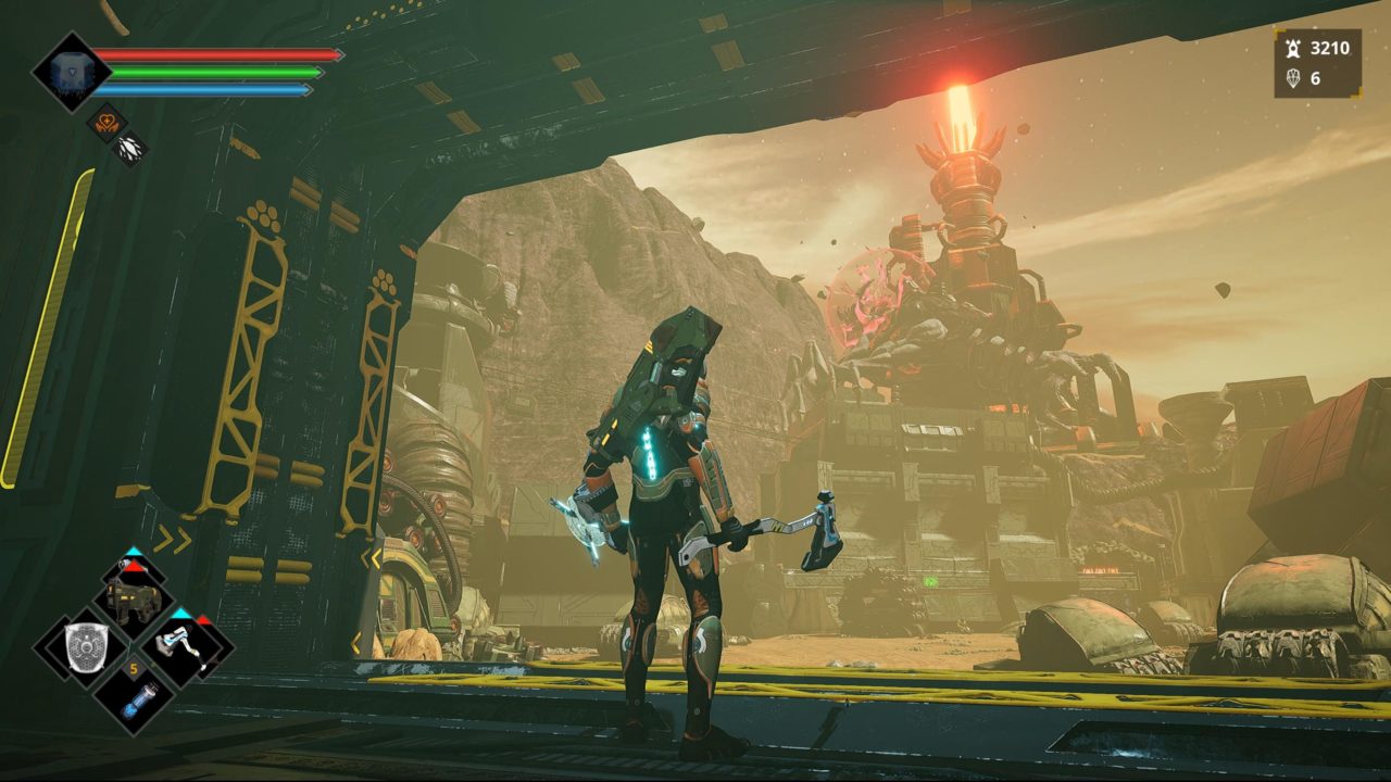 Imagem de um personagem do jogo Dolmen em um mapa do game