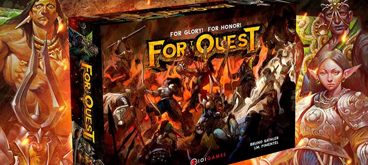 For the Quest, jogo de tabuleiro brasileiro, busca financiamento coletivo