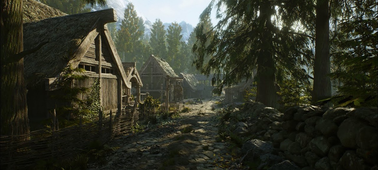 Vila de Skyrim é recriada na Unreal Engine 5 e impressiona por detalhes