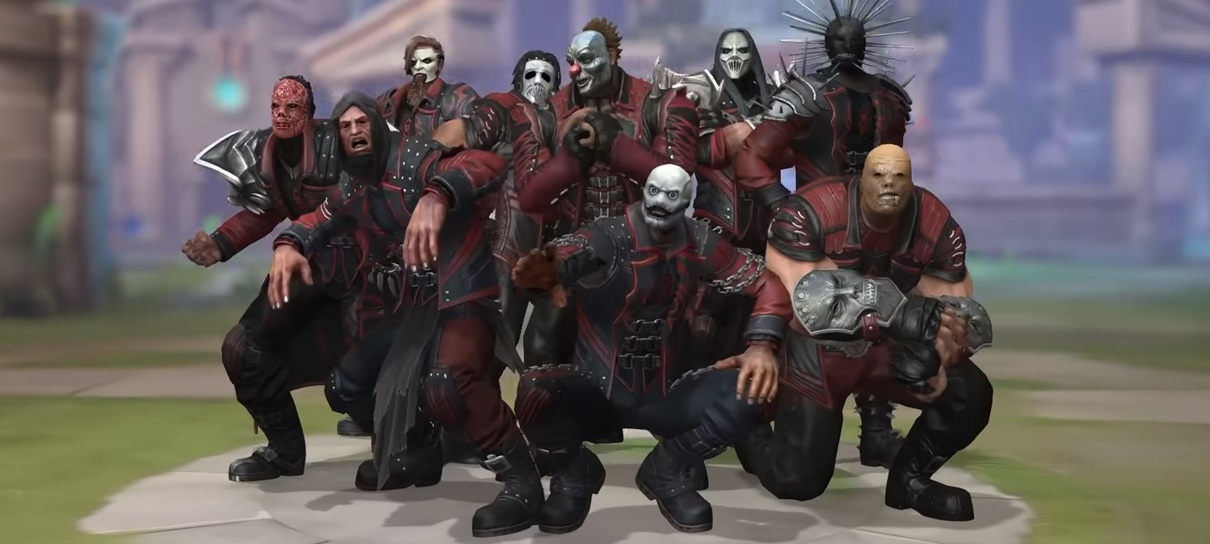 Deuses de Smite vão virar integrantes da banda Slipknot em evento crossover