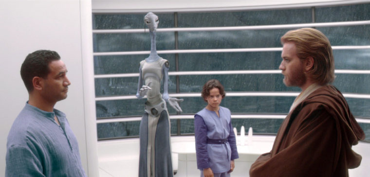 Jango Fett, Boba Fett e Obi-Wan Kenobi em Star Wars Episodio II - Ataque dos Clones