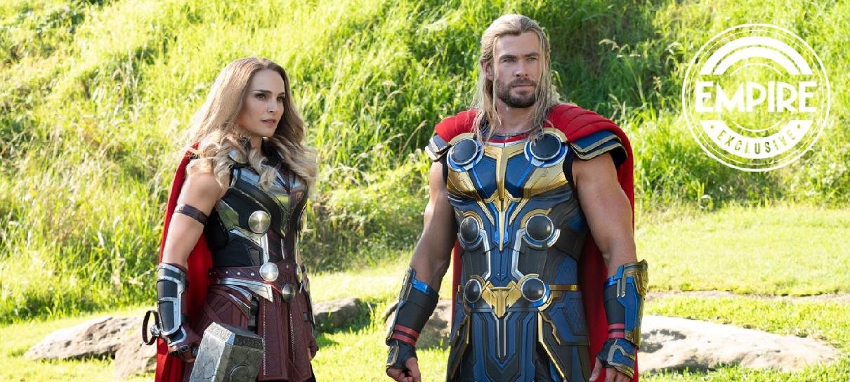 Deuses do trovão se reúnem em nova foto de Thor: Amor e Trovão