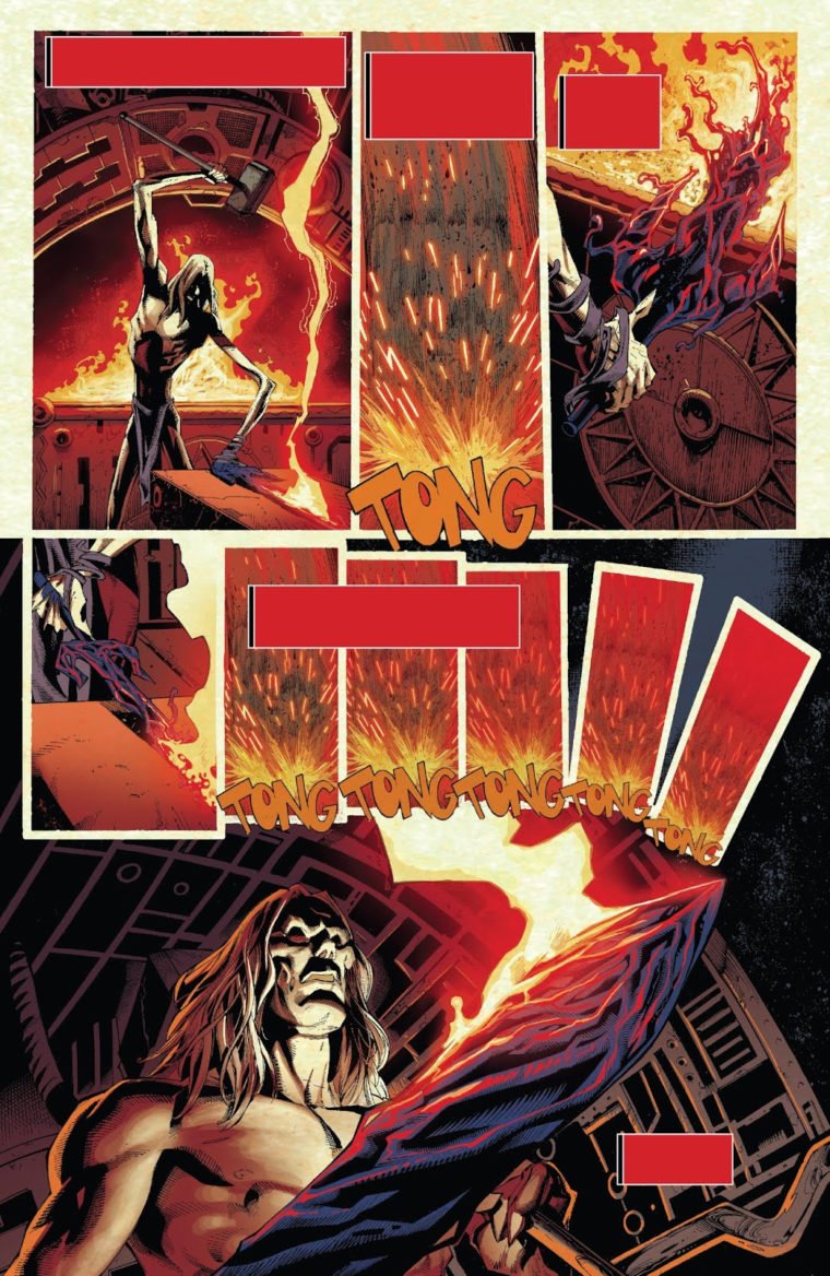 Knull criando a Necroespada usada por Gorr, o vilão de Thor