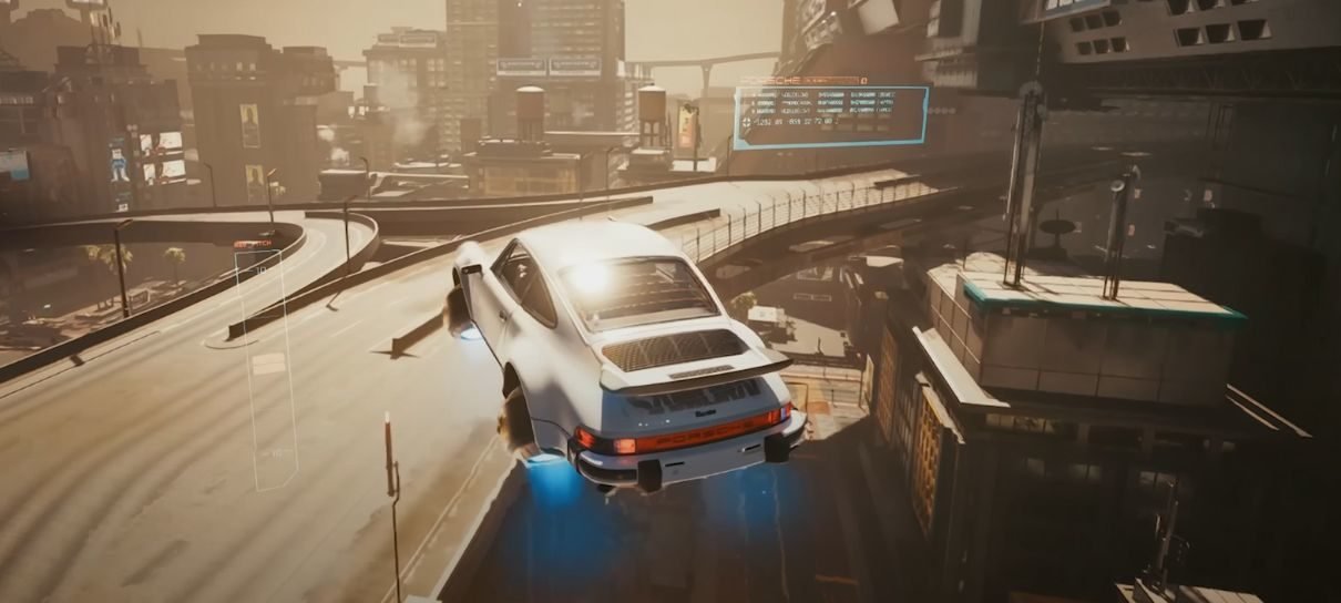 Cyberpunk 2077 ganha mod que adiciona carros voadores controláveis