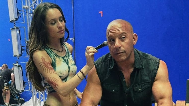 Daniela Melchior divulga foto com Vin Diesel em Velozes e Furiosos 10