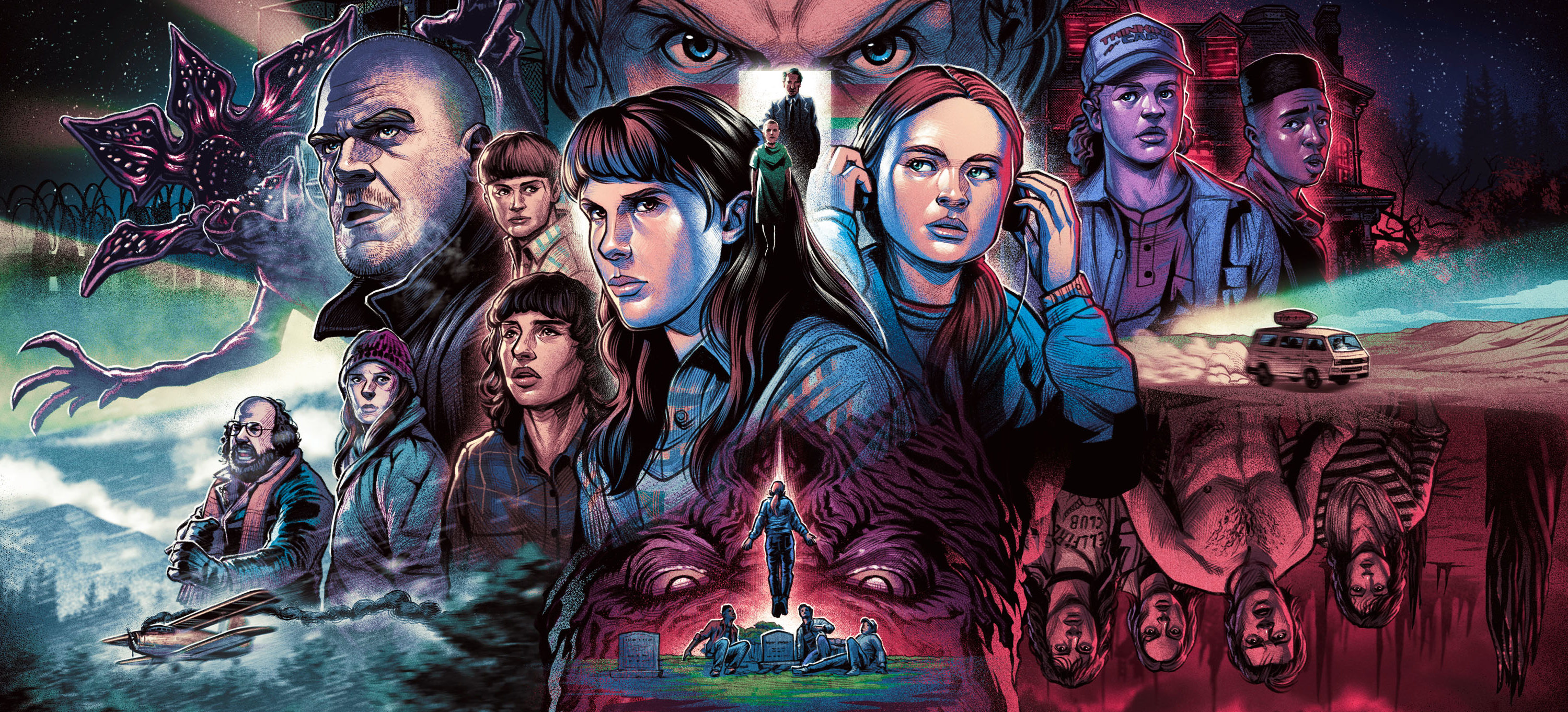 Capa do episódio Stranger Things 4: Upside Down virou quintal