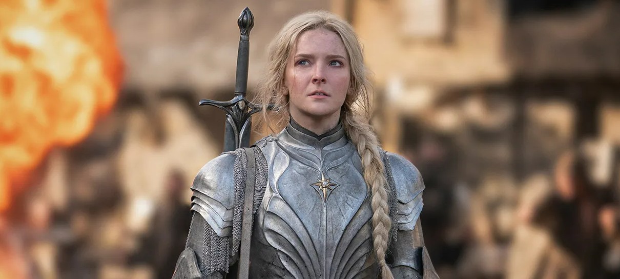 Capas de revista com O Senhor dos Anéis: Os Anéis de Poder destacam Galadriel e anões