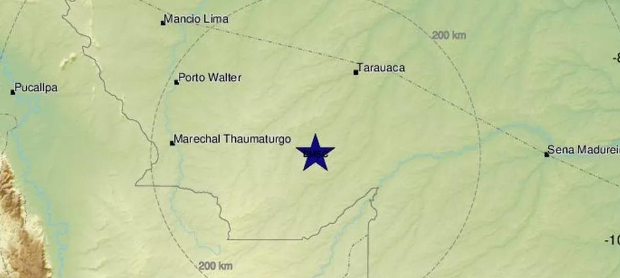 Terremoto de 6,5 graus de magnitude atinge região do Acre