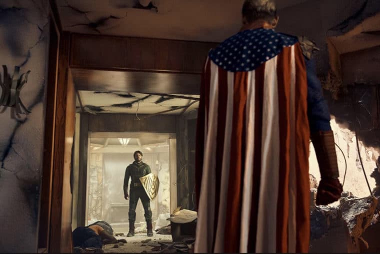 Jensen Ackles e Antony Starr no Herogasm de The Boys