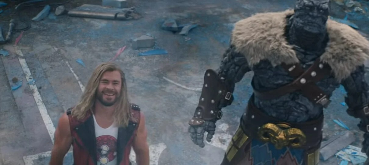 Thor da paz, Jane e Guardiões da Galáxia estão em novas fotos de Amor e Trovão