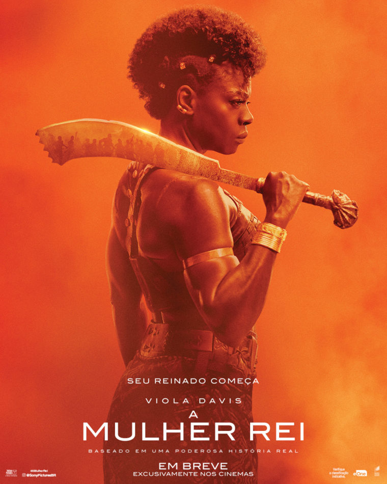 Viola Davis em cartaz de A Mulher Rei