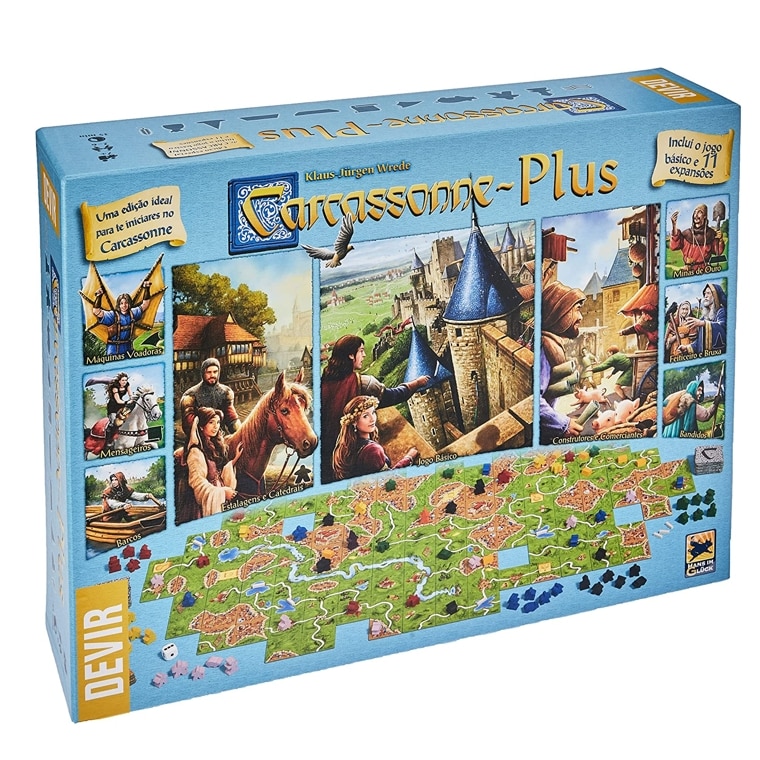 Carcassonne Plus é um dos board games para colecionar do NerdBunker