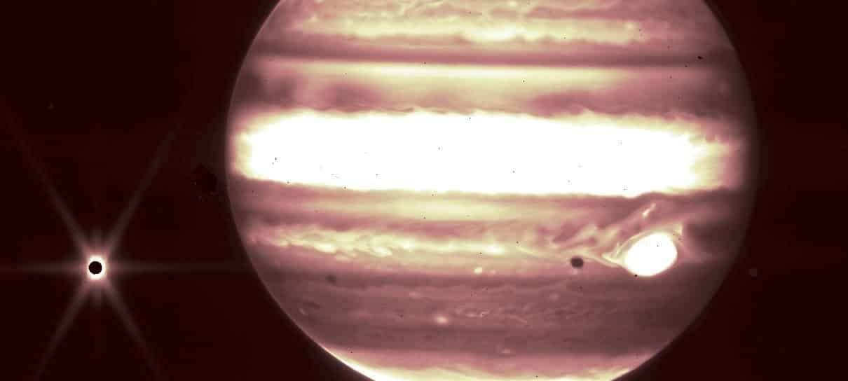 Telescópio James Webb captura bela imagem de Júpiter - veja