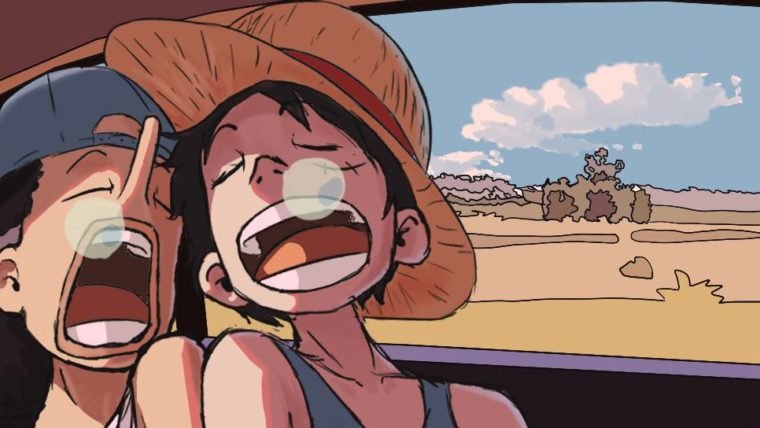 Artista imagina personagens de One Piece passando as férias no Brasil