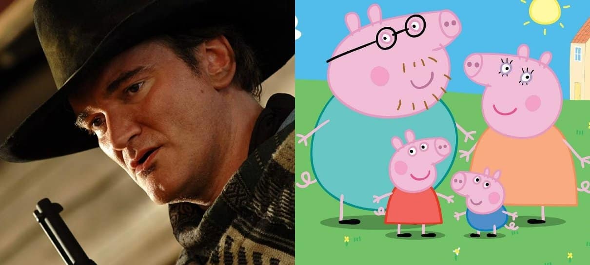 Quentin Tarantino é fã de Peppa Pig, provando que porquinha é