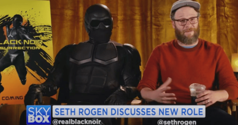 Seth Rogen e Black Noir em The Boys