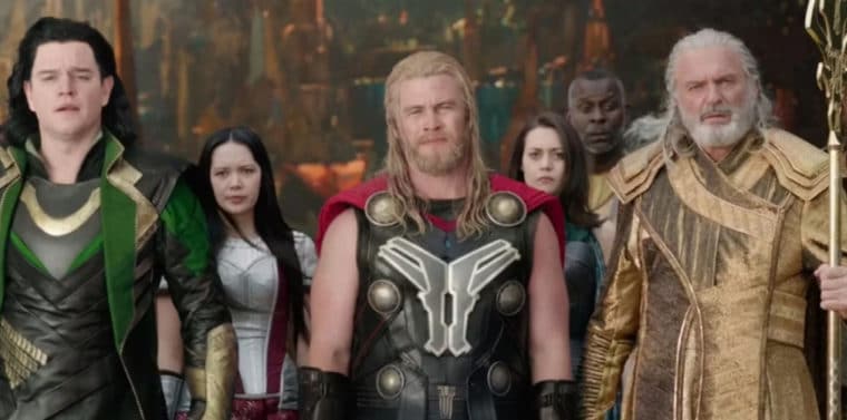 Matt Damon, Luke Hemsworth e Sam Neil como atores de Asgard
