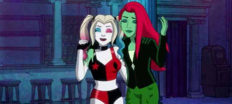 Cena de Harley Quinn, animação da Arlequina renovada para a quarta temporada