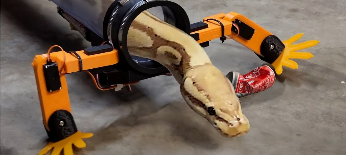 Se Deus não dá asa a cobra, esse YouTuber deu pernas robóticas