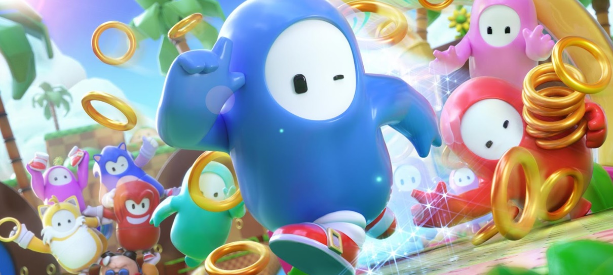 Fall Guys recebe evento limitado do Sonic com skins, modo temático e mais