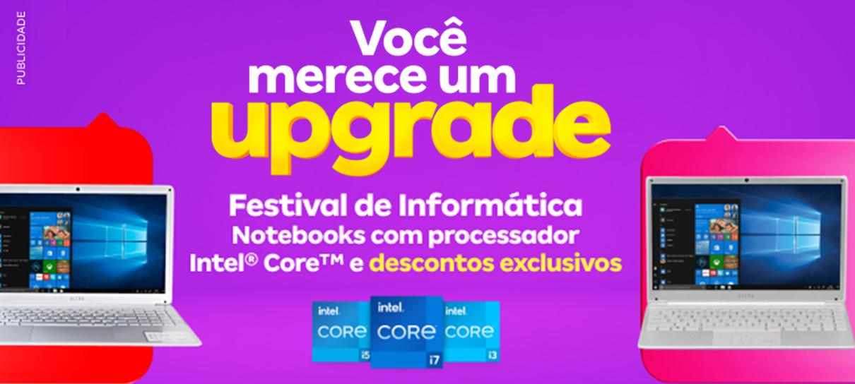Notebooks com processador Intel Core em destaque no Festival de Informática do Magalu
