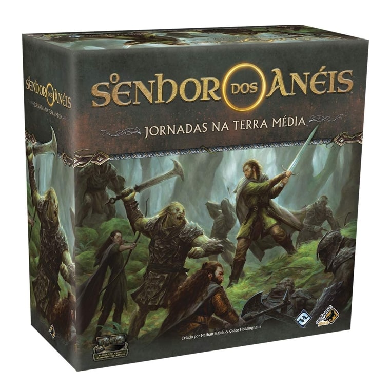 Jornadas na Terra Média é um dos board e card games com desconto