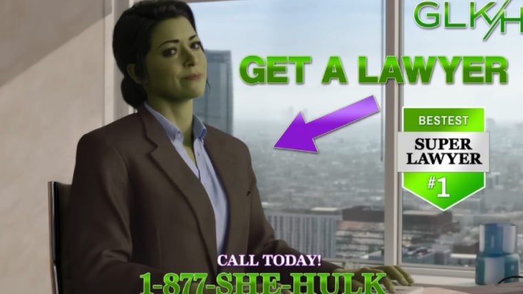 Marvel cria propaganda para escritório de advocacia da Mulher-Hulk
