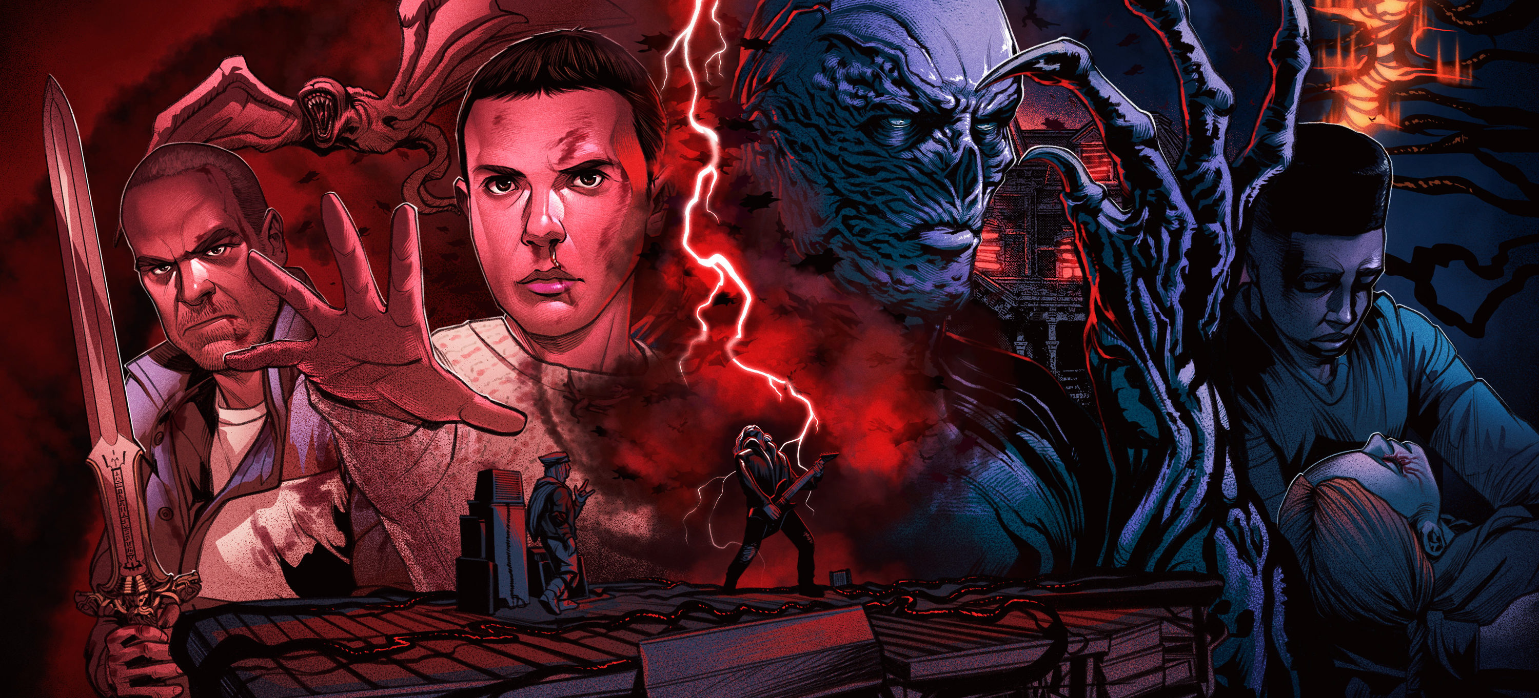 Capa do episódio Stranger Things 4 (parte 2): O Upside Hawkins