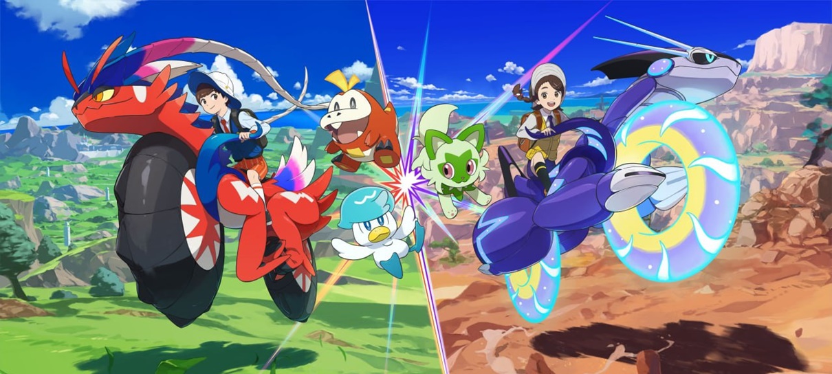 Trailer de Pokémon Scarlet e Violet mostra lendários como montarias, modo co-op e mais