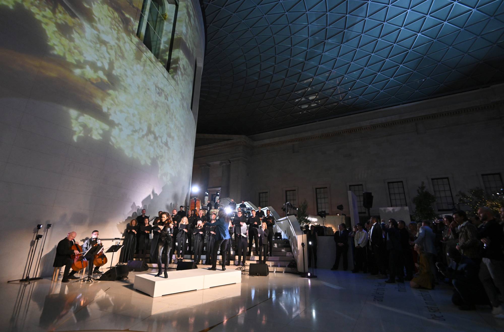 LONDON, ENGLAND - AUGUST 30:  Composer Bear McCreary performs at the afterparty for "The Lord of the Rings: The Rings of Power" world premiere at The British Museum on August 30, 2022 in London, England. (Photo by Jeff Spicer/Getty Images for Prime Video)