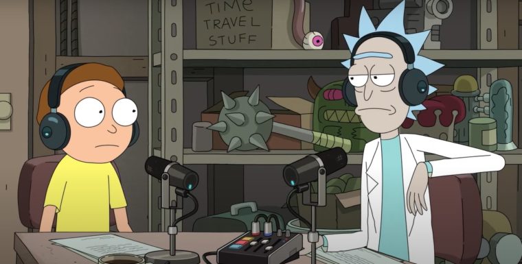 Rick and Morty versão podcasters