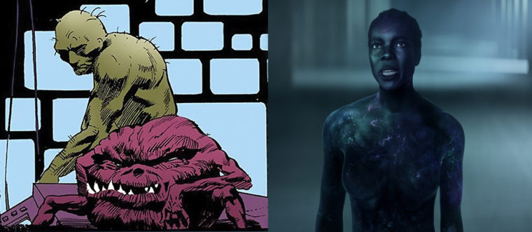 Os pesadelos Bruto e Glob da HQ e Gault da série