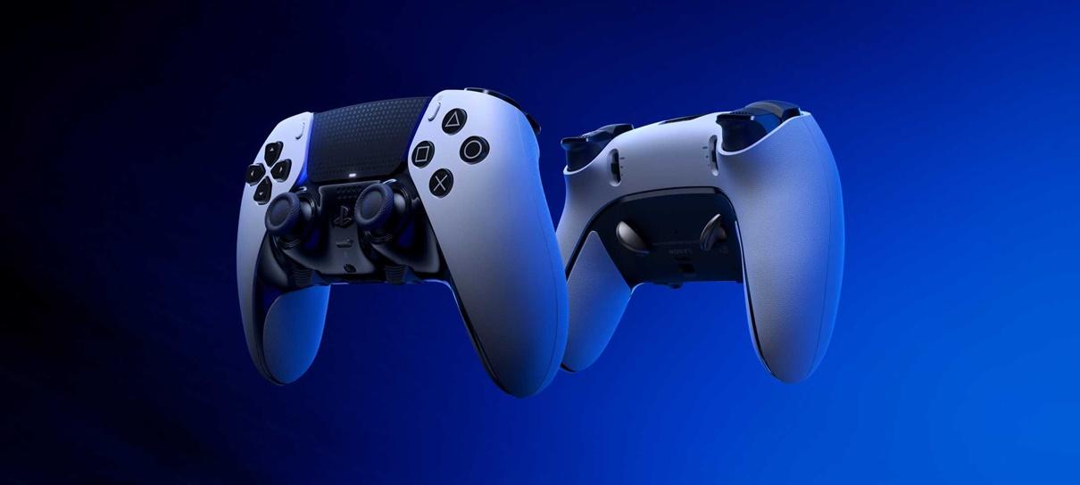 Sony anuncia DualSense Edge, novo controle com botões extras e partes personalizáveis