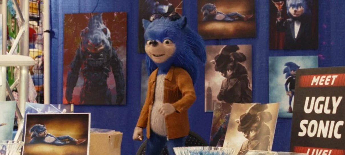 Sonic feio está de volta, mas no filme Tico e Teco: Defensores da Lei