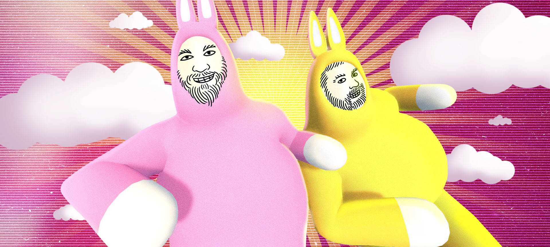 Фон super bunny man