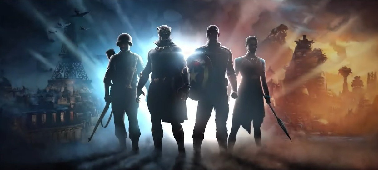 Capitão América e Pantera Negra lutam na Segunda Guerra Mundial em jogo da Marvel