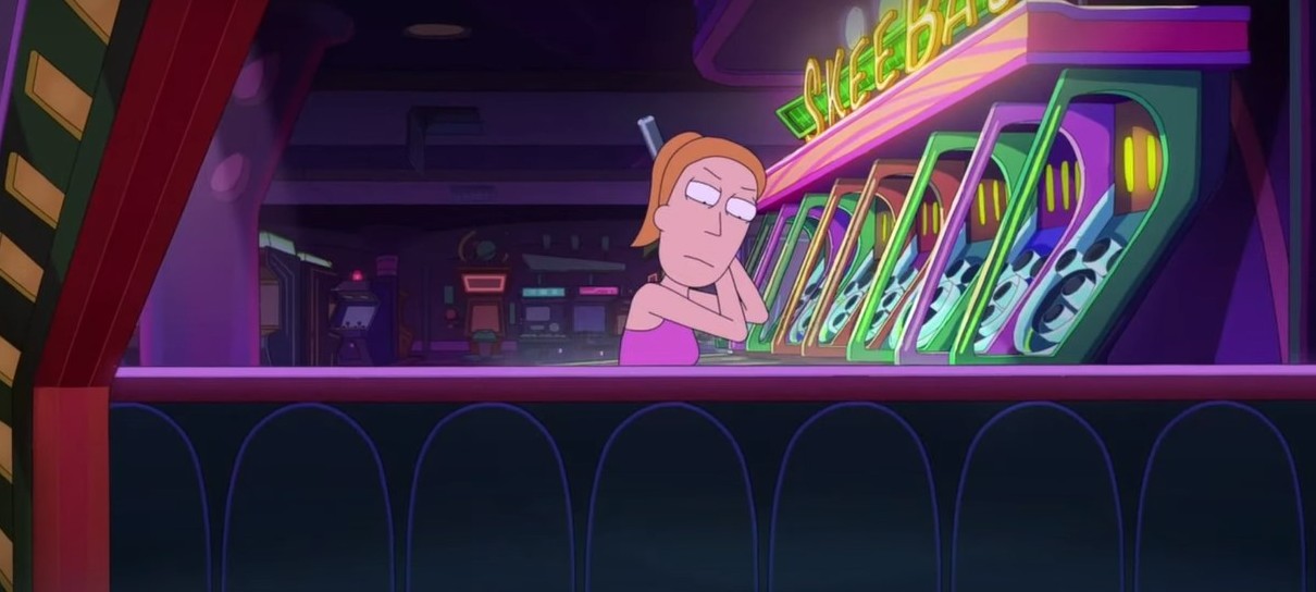 Summer recria Duro de Matar em cena de Rick and Morty