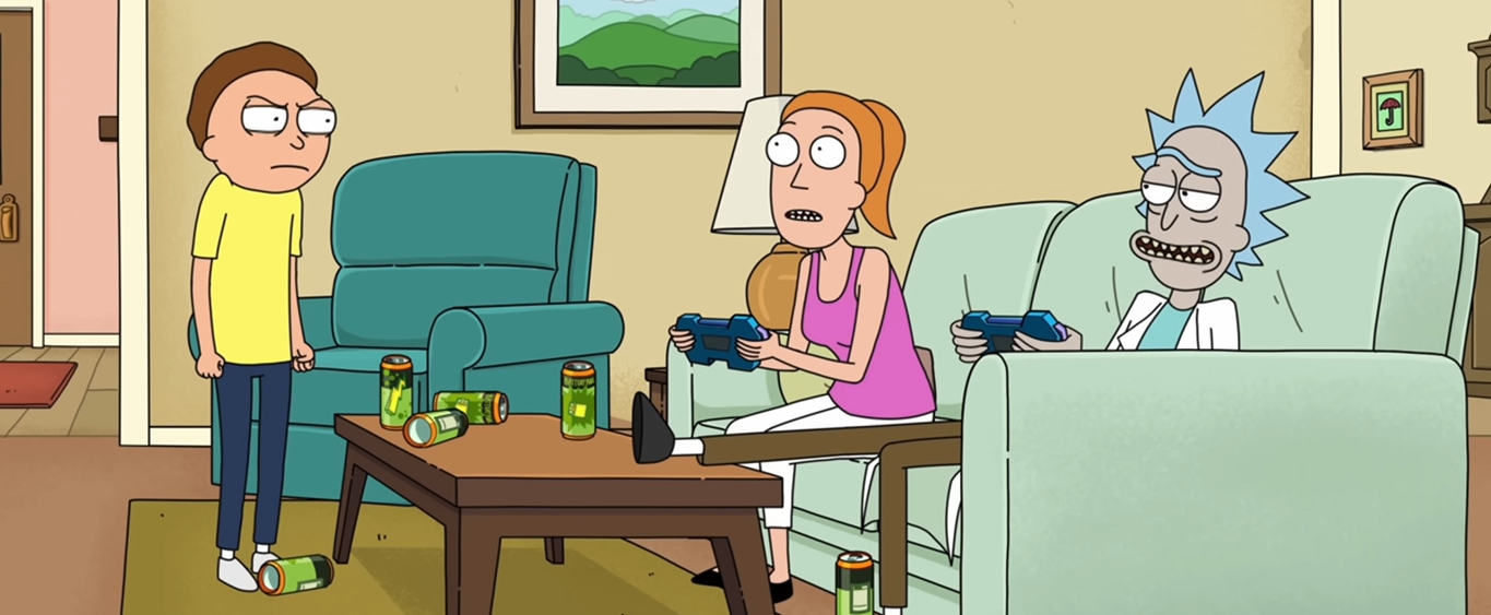 Rick, Morty e Summer jogam Street Fighter diferenciado no teaser do próximo episódio