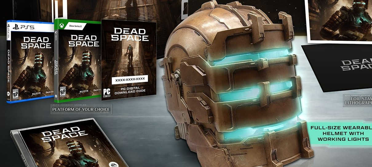 Remake de Dead Space terá edição de colecionador com cartazes e capacete que acende