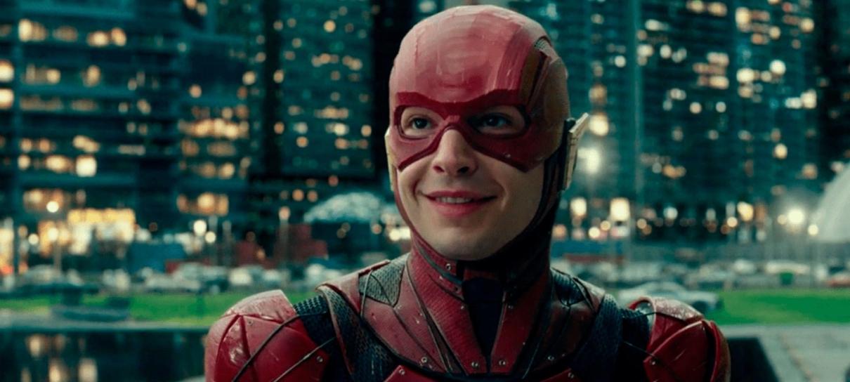 Ezra Miller volta ao set de The Flash para refilmagens